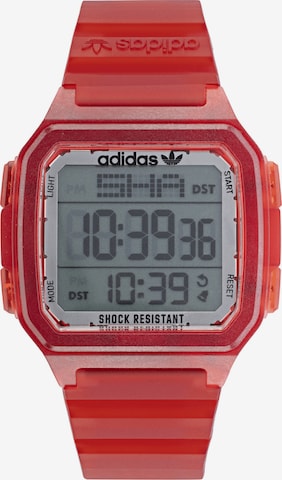 ADIDAS ORIGINALS Digitaal horloge 'Ao Street Digital One' in Rood: voorkant