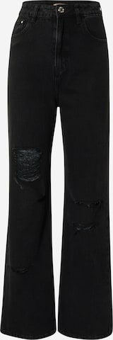 Misspap Zvonové kalhoty Džíny – černá: přední strana