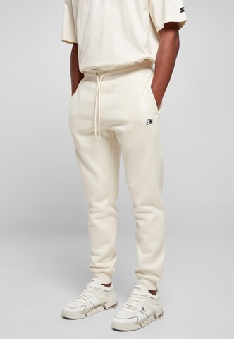 Effilé Pantalon 'Essential' Starter Black Label en blanc : devant