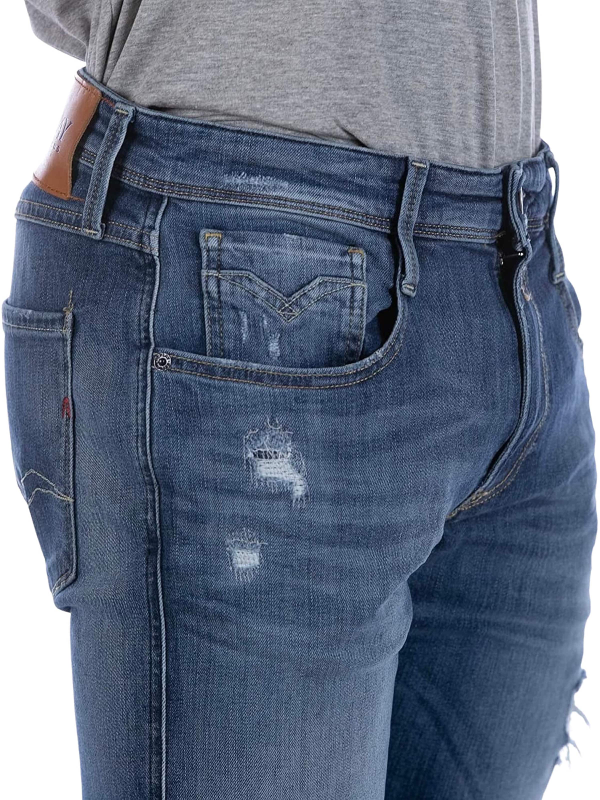 REPLAY Regular Jeans 'Anbass' i blå