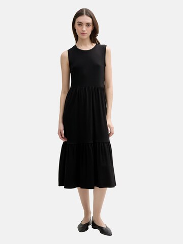 TOM TAILOR DENIM Jurk in Zwart: voorkant