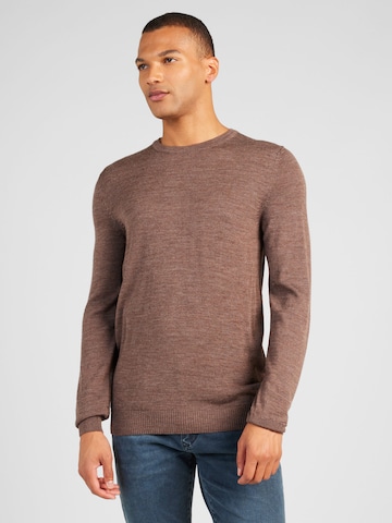 Bruun & Stengade Sweater 'Jupiter' in Brown: front