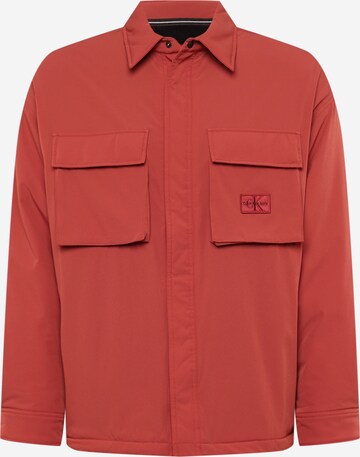 Calvin Klein Jeans Prehodna jakna | rjava barva: sprednja stran