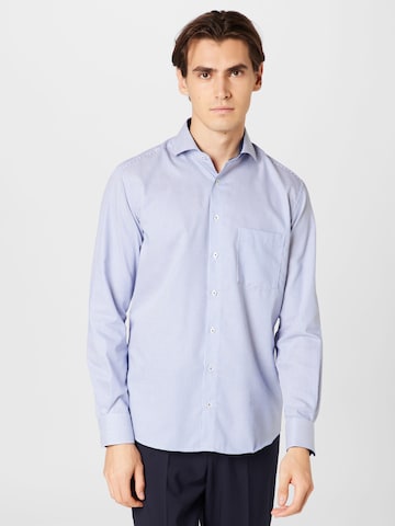 ETERNA Regular fit Button Up Shirt in Blue: front