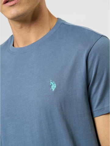 U.S. POLO ASSN. Regular Fit Skjorte ' Arjun T-shirt ' i blå