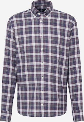 Coupe regular Chemise Hackett London en gris : devant