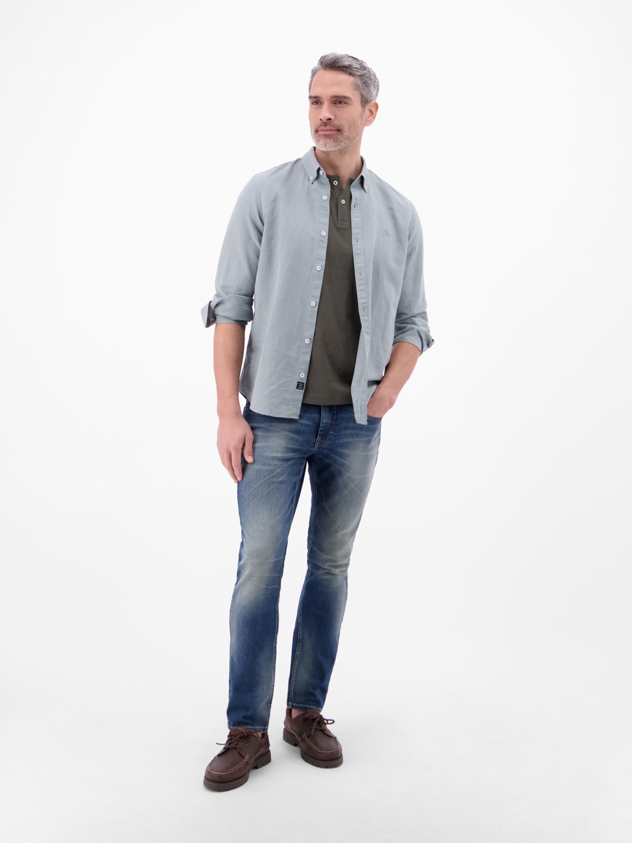 LERROS Shirt in Grey: front