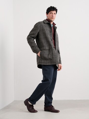 Manteau mi-saison ' Rowlocks Check' Seasalt Cornwall en gris