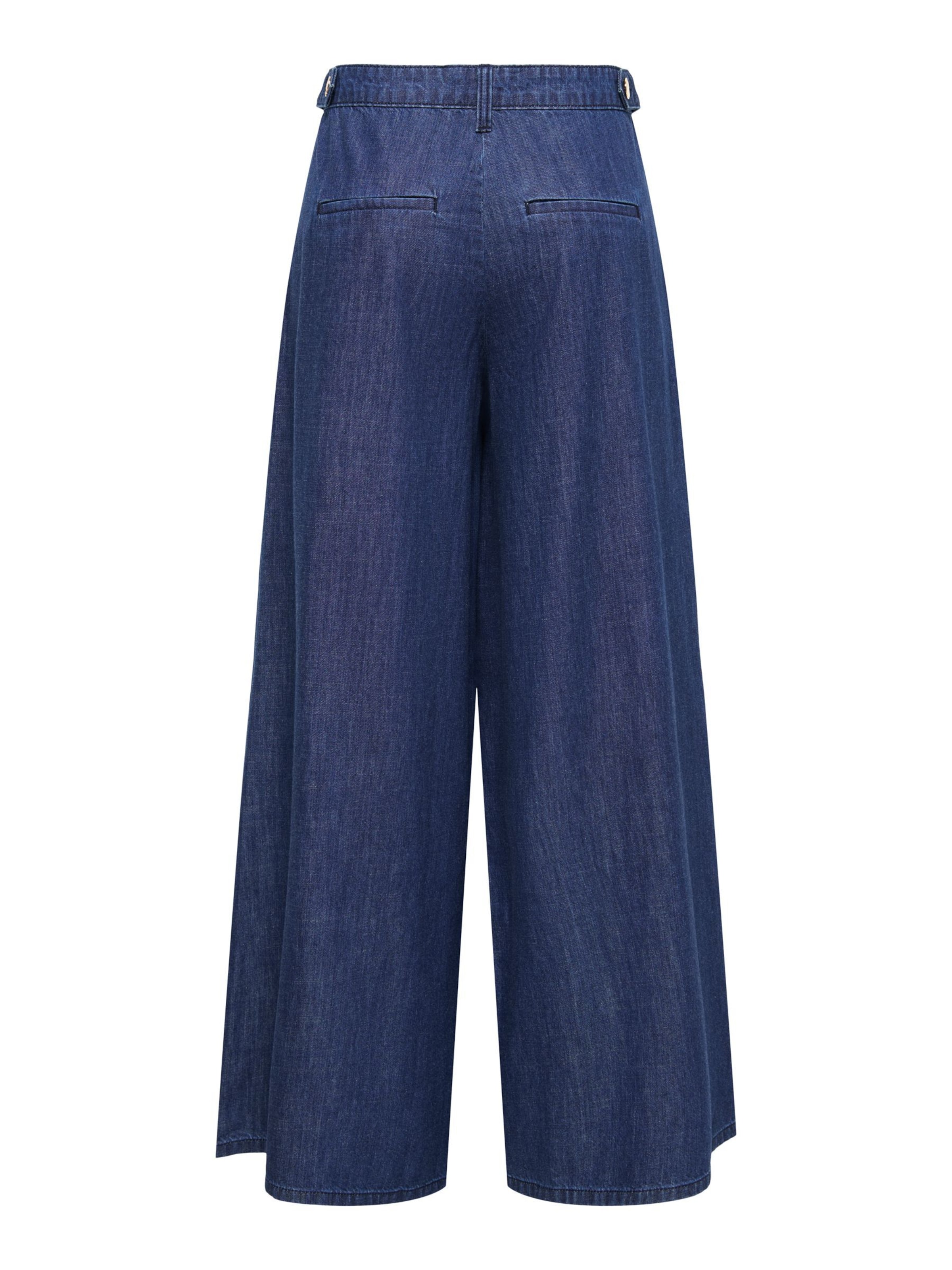 ONLY - Pierna ancha Pantalón vaquero plisado 'ONLPose' en azul