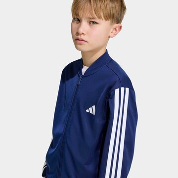 ADIDAS SPORTSWEAR Athletic Zip-Up Hoodie in Blue