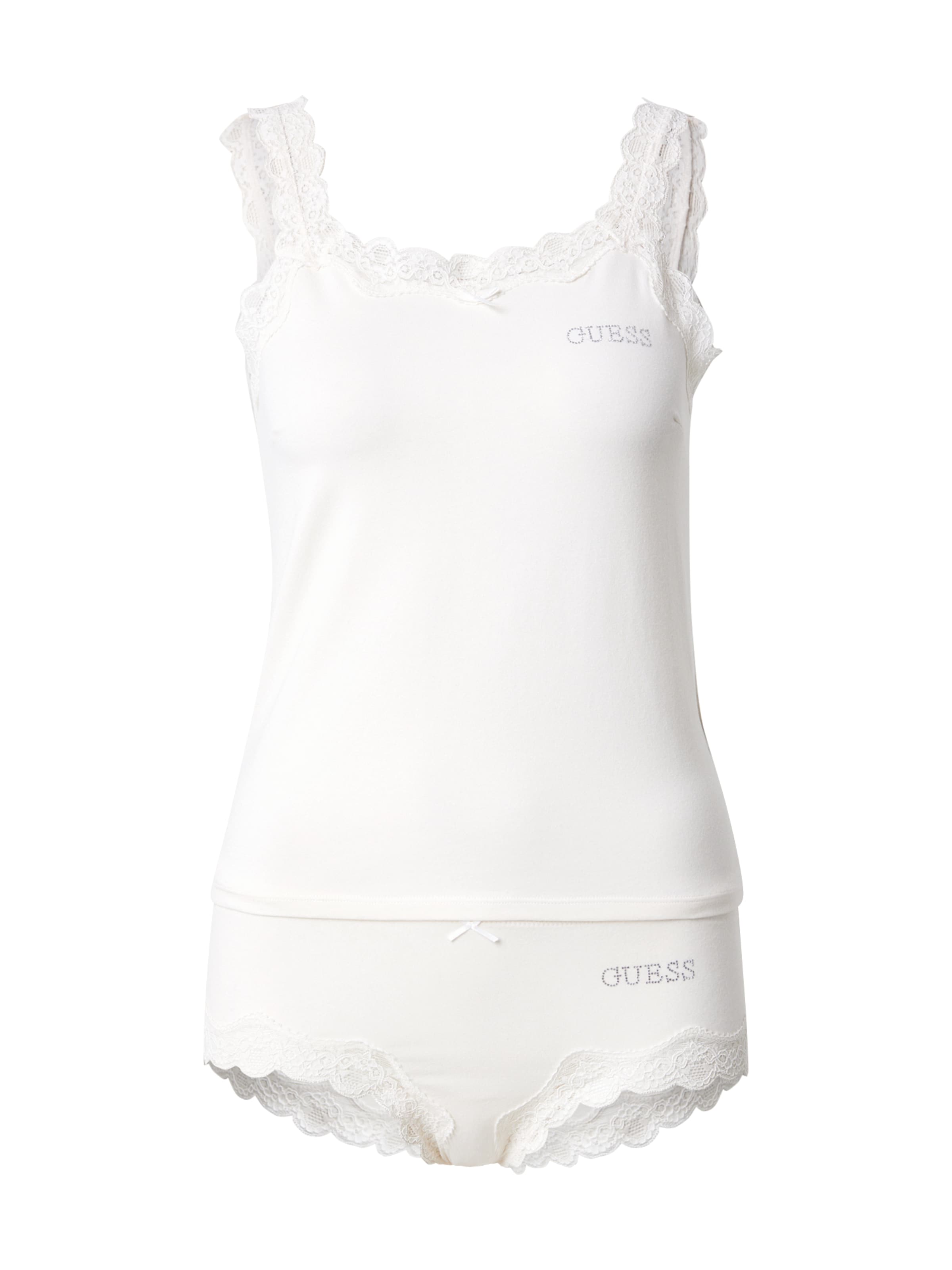 GUESS - Clásico Conjuntos de ropa interior 'MIA' en blanco: frente