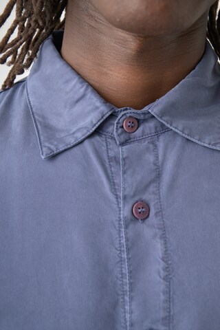Cleptomanicx Regular fit Button Up Shirt 'Easy' in Blue
