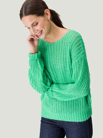 Pullover di zero in verde: frontale