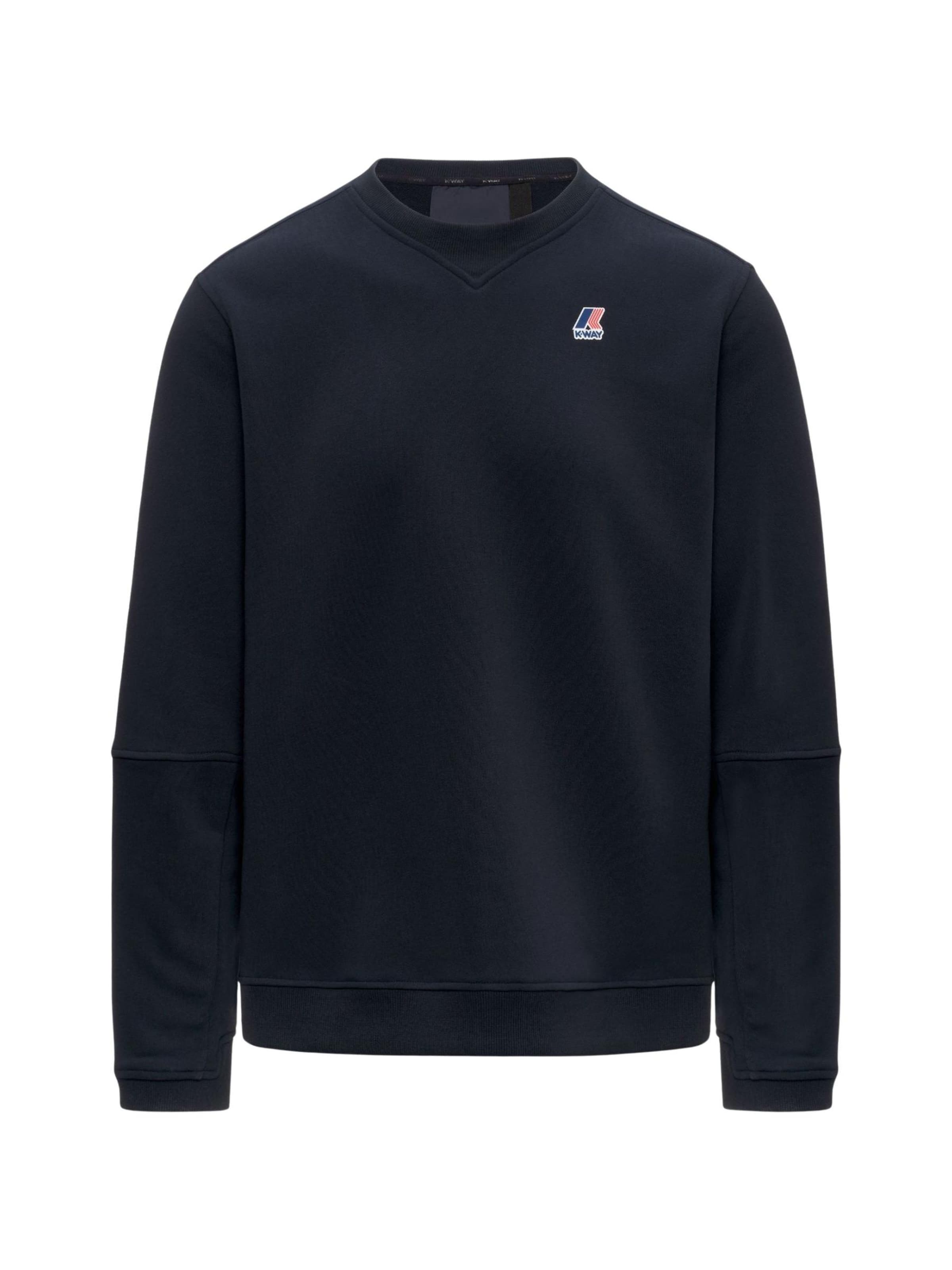K-Way Sweatshirt 'FELPA NAEL POLY COTTON'‌‌‌‌‌‌‌‌ in Blau: Vorderseite