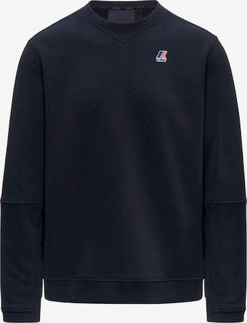 K-Way Sweatshirt 'FELPA NAEL POLY COTTON' in Blau: Vorderseite