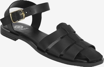 Desa Sandale in Schwarz: Vorderseite