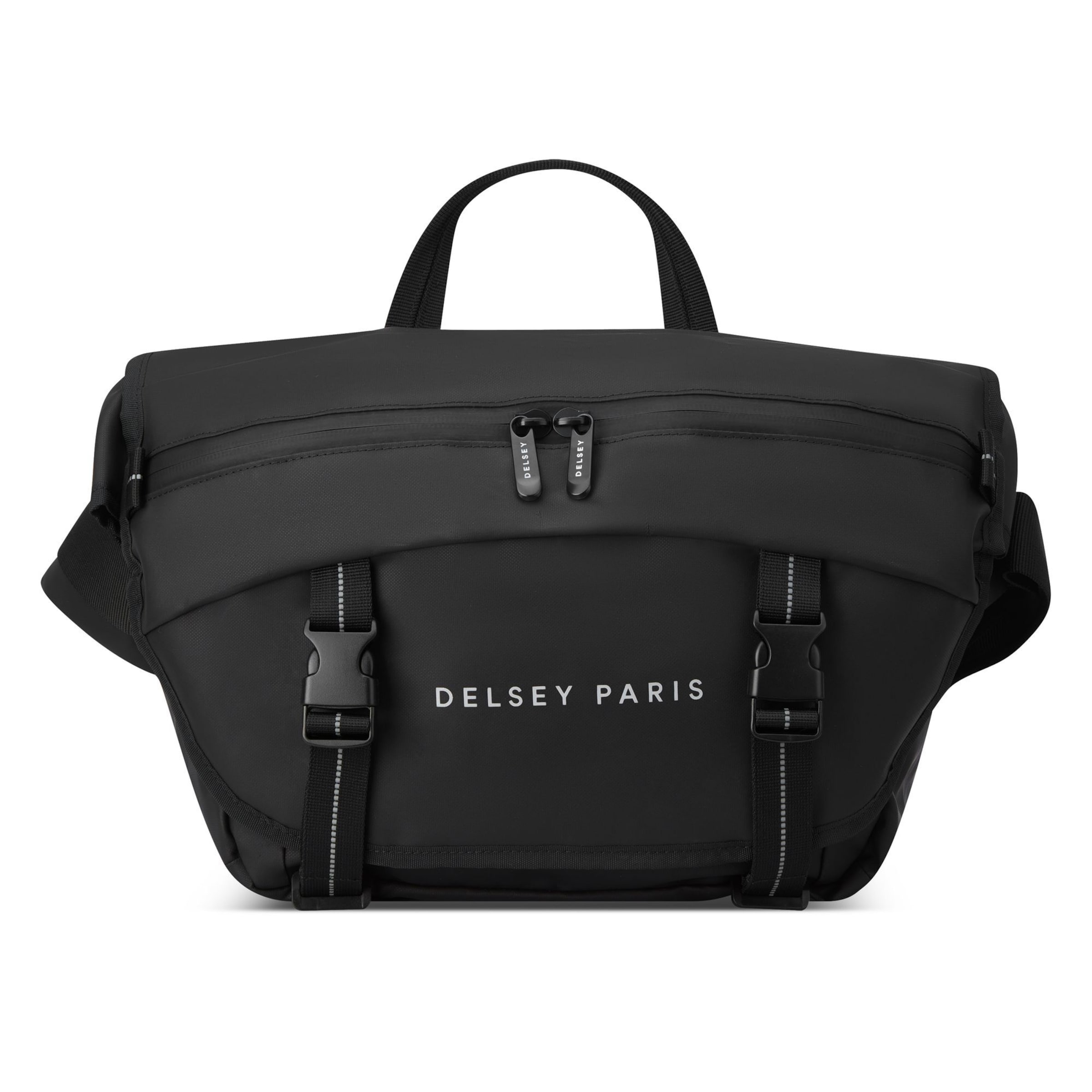 Borsa a tracolla di Delsey Paris in nero: frontale