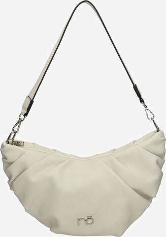 NOBO Crossbody Bag 'Croissant' in White: front