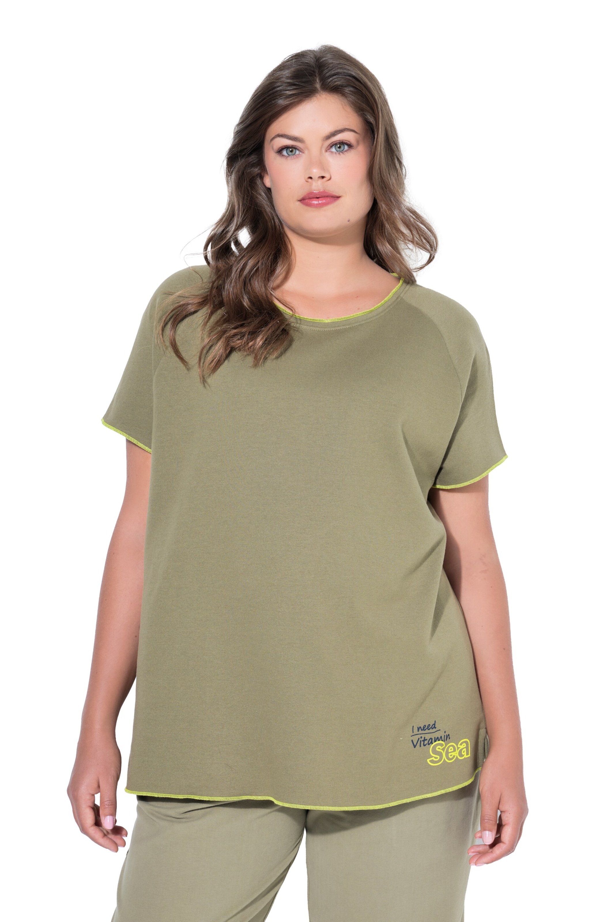 LAURASØN Shirt in Groen: voorkant