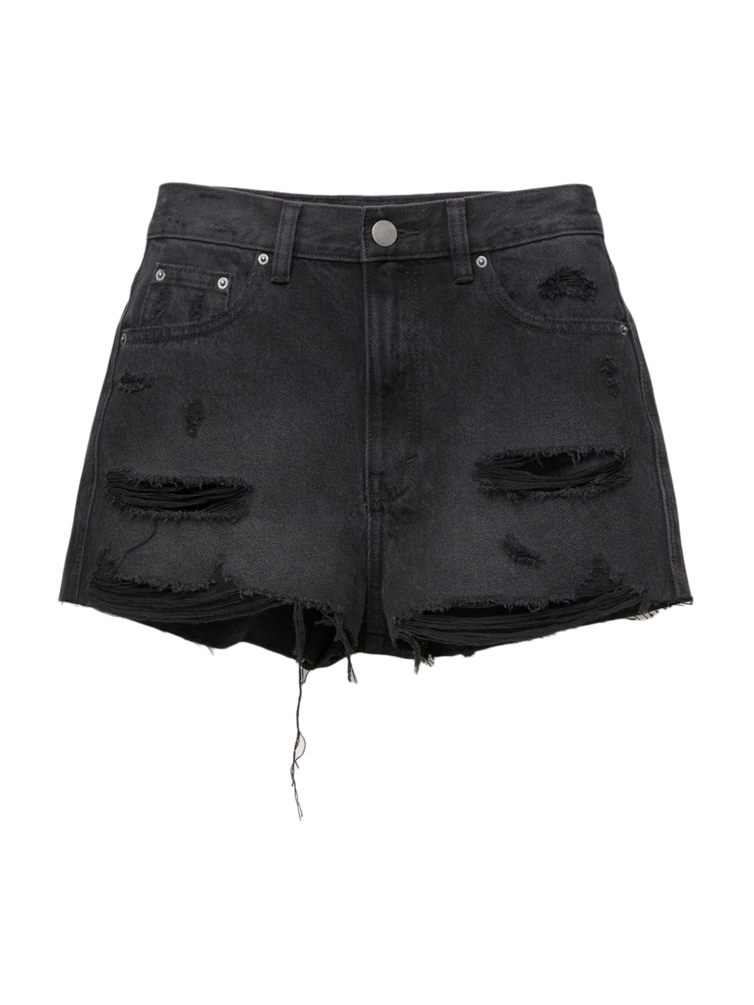 Pull&Bear Дънки в черно: отпред