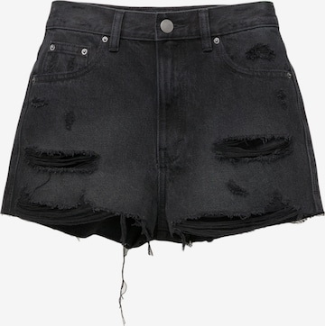 Pull&Bear Regular Farkut värissä musta: etupuoli