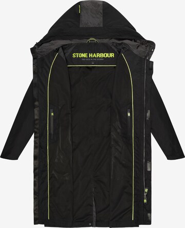 Manteau mi-saison 'Zafaar' STONE HARBOUR en noir