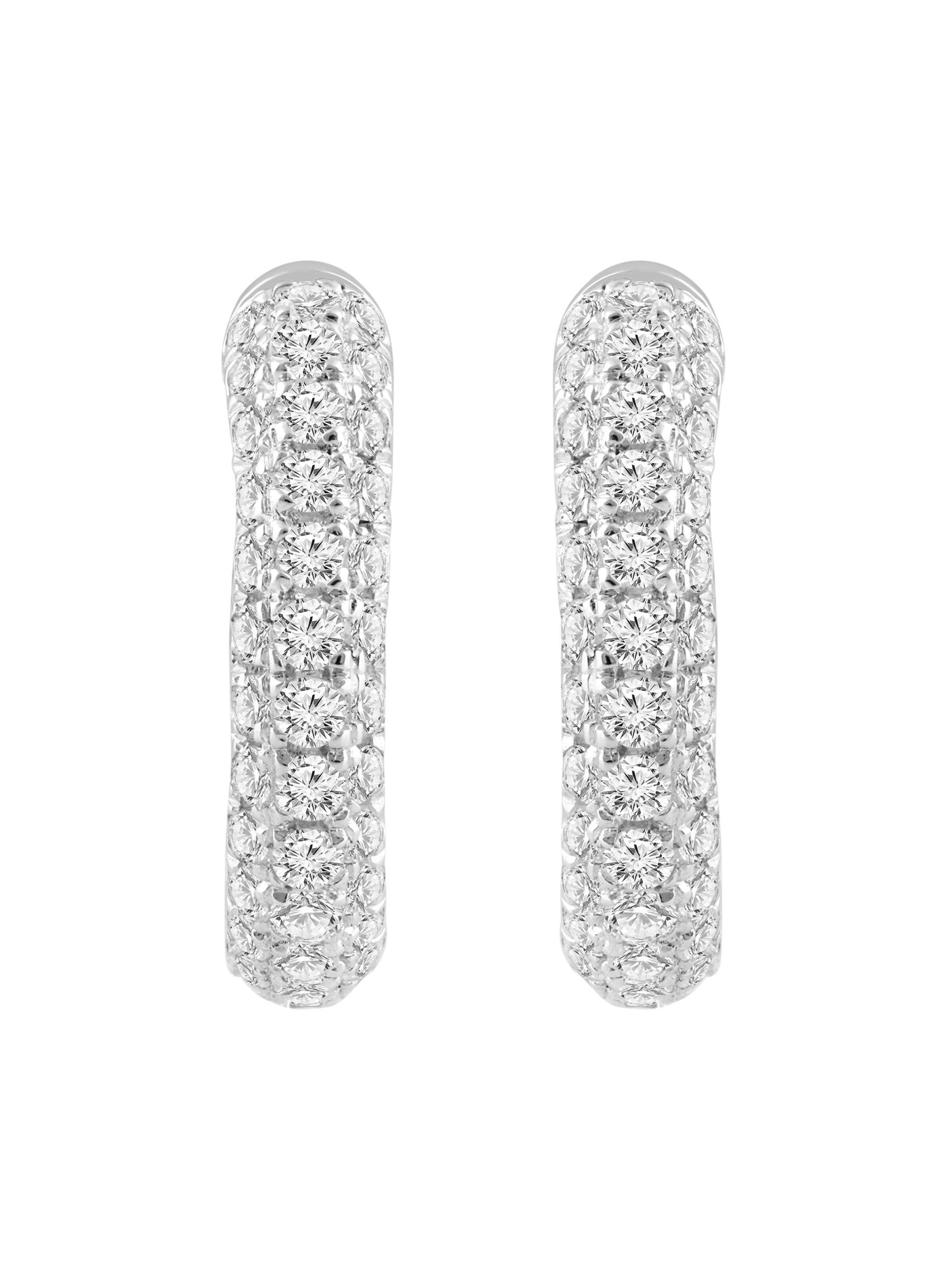 Boucles d'oreilles ETHISHER DIAMANTEN en argent