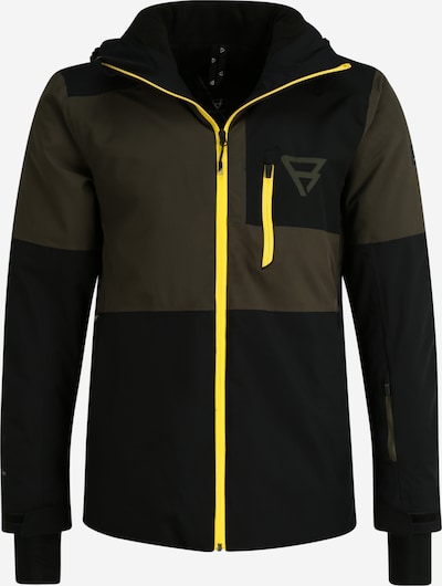 BRUNOTTI Sportjacke 'Strokers' in gelb / oliv / schwarz, Produktansicht