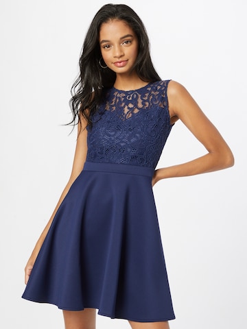 Lipsy Cocktail Dress in Blue: front