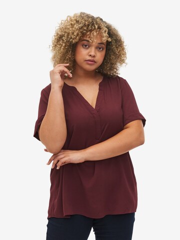 Zizzi - Blusa 'Vanni' em vermelho: frente