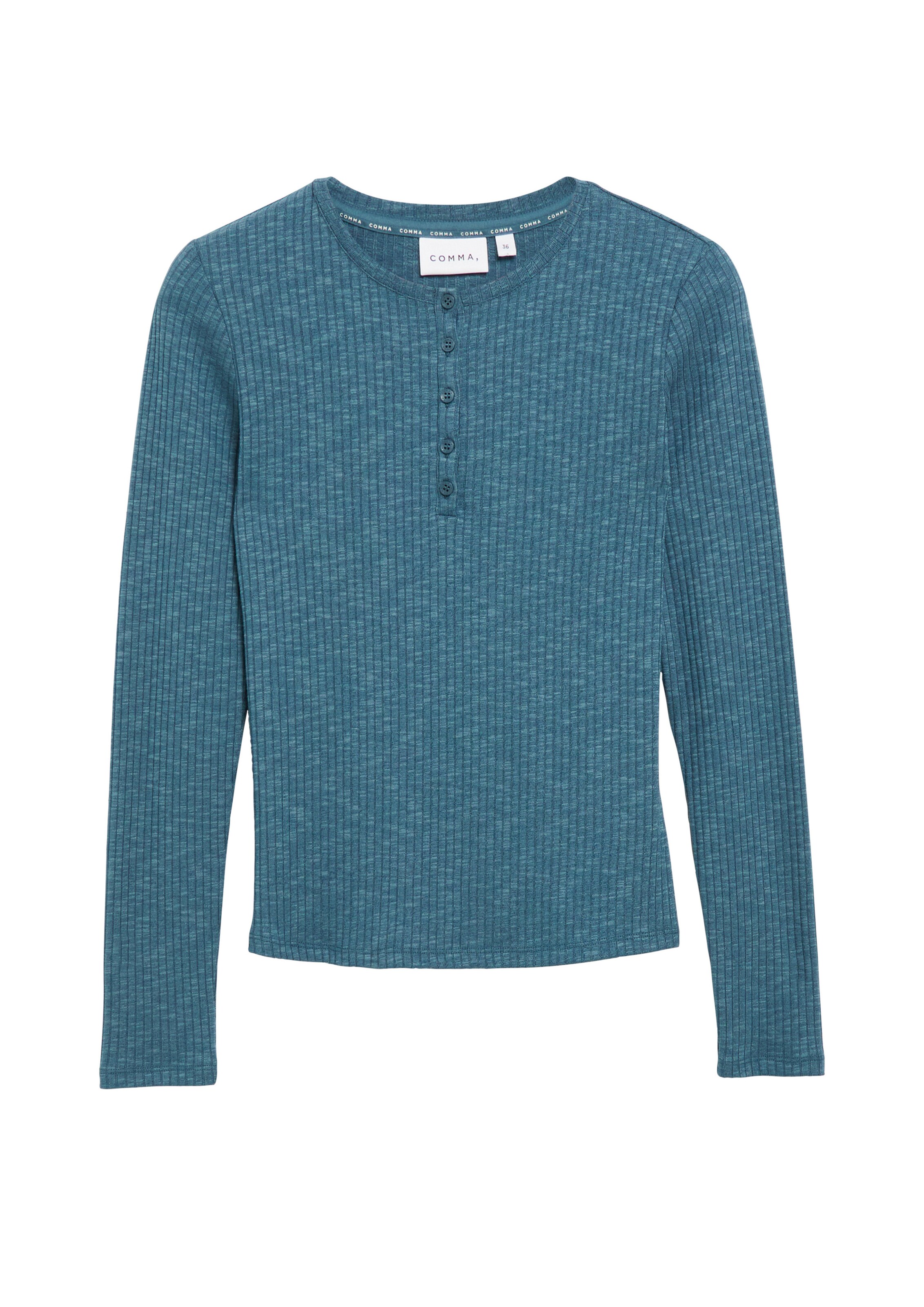 COMMA Shirt in XXS in petrol, Produktansicht