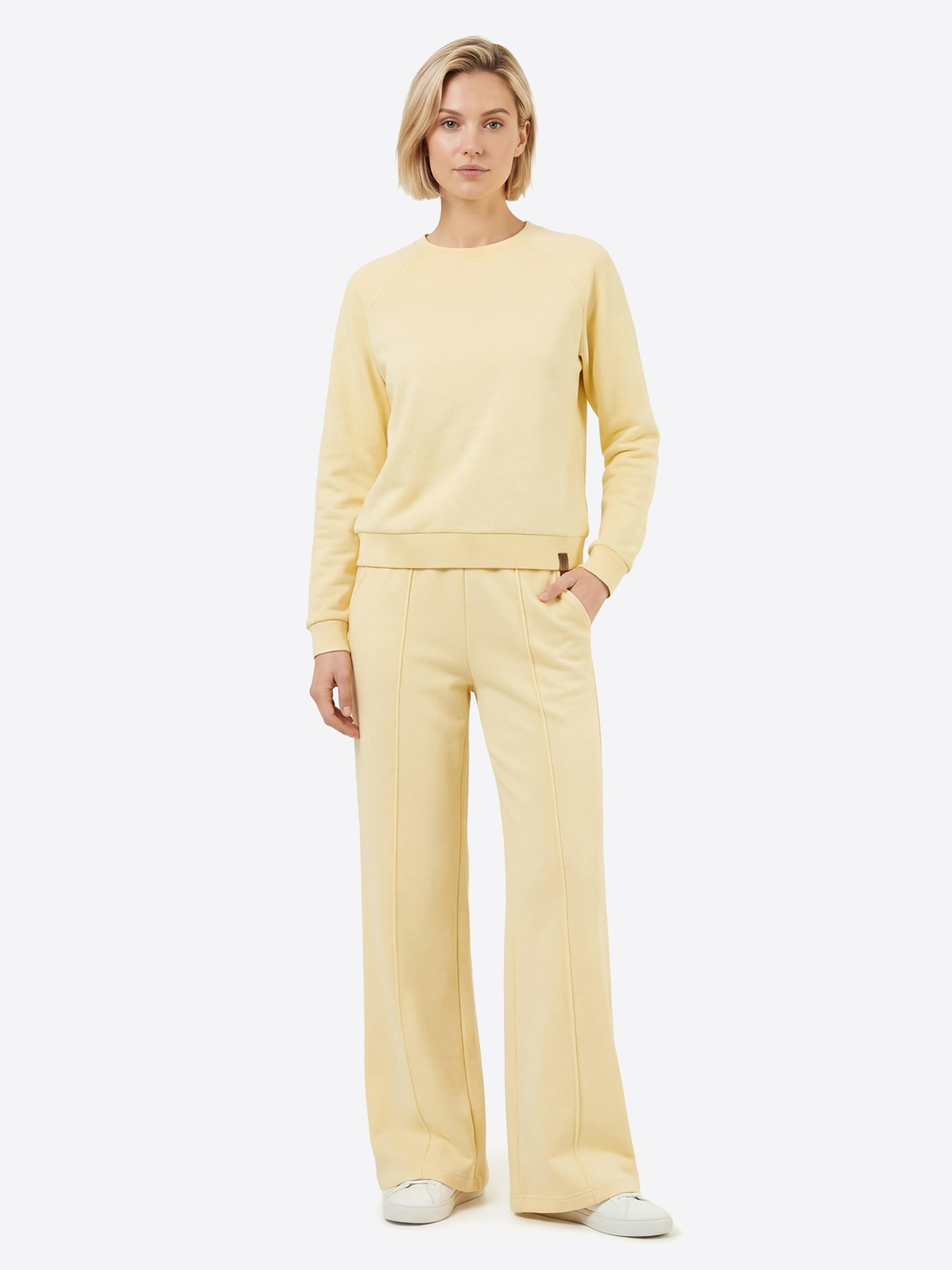 Vivisence Wide leg Sports trousers '9107' in Yellow: front
