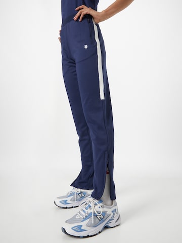 K-Swiss Performance Slimfit Sportbroek in Blauw