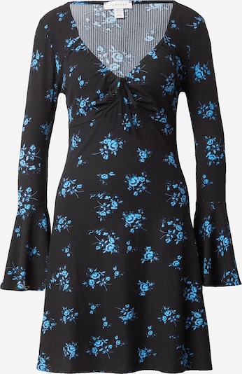 TOPSHOP Φόρεμα 'Tea' σε μπλε ουρανού / μαύρο, Άποψη προϊόντος