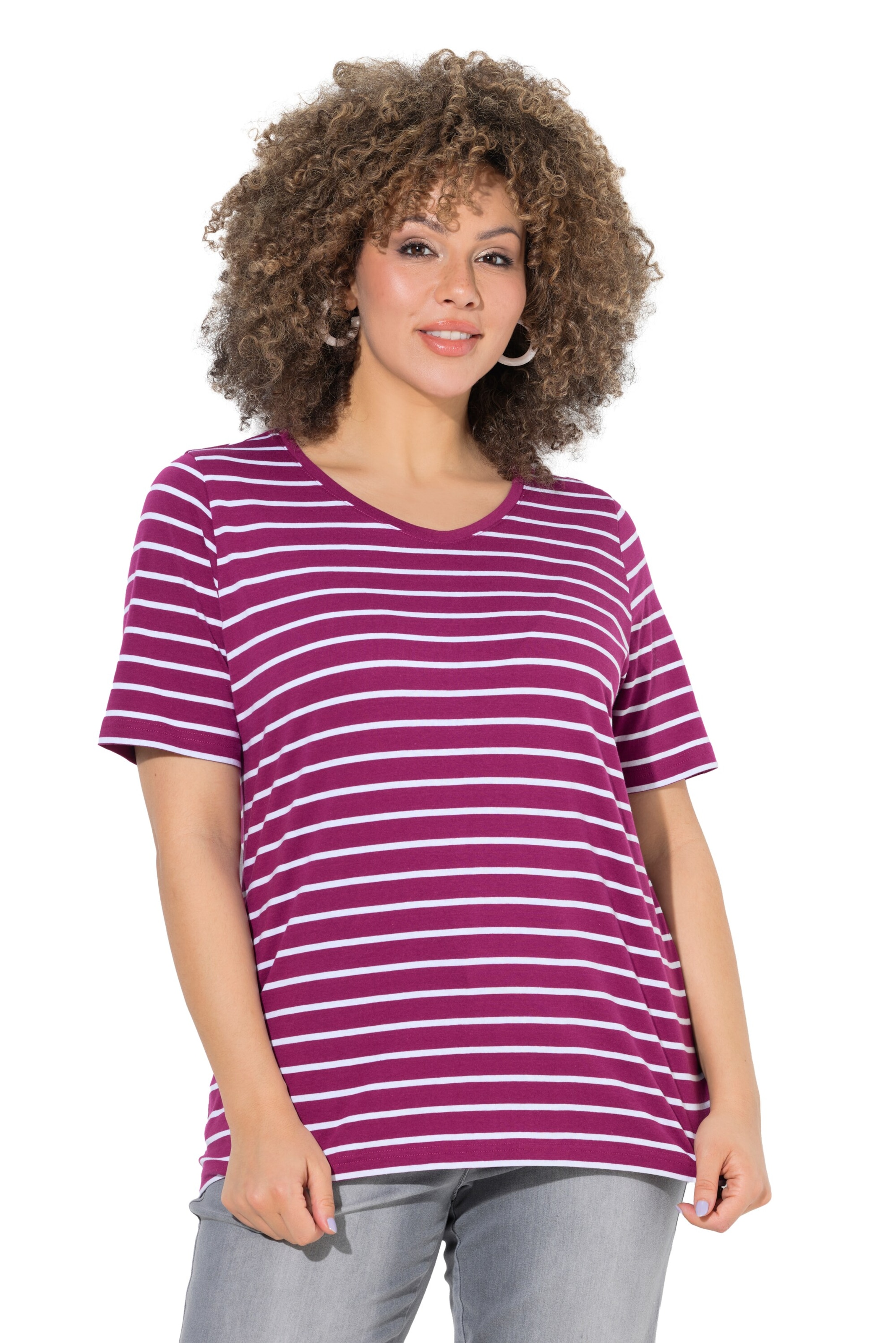 Ulla Popken Shirt in Purple: front