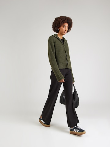 WEEKDAY Flared Trousers with creases 'Kaeli' in Black