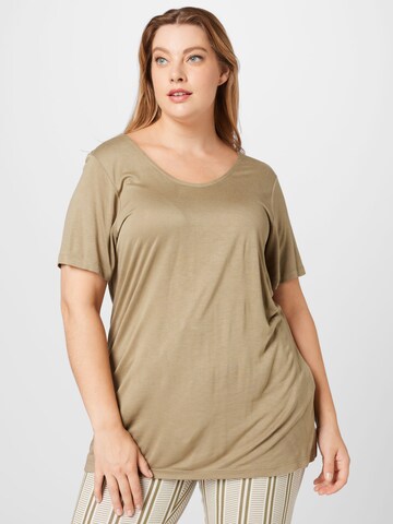 ONLY Curve Shirt 'CARRIE' in Groen: voorkant