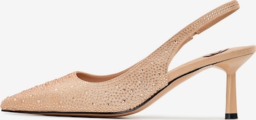 CESARE GASPARI Pumps 'Jewel' in Gold: Vorderseite