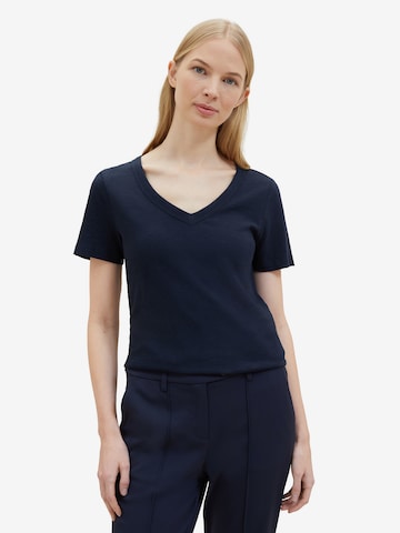 TOM TAILOR Shirt in Blue: front