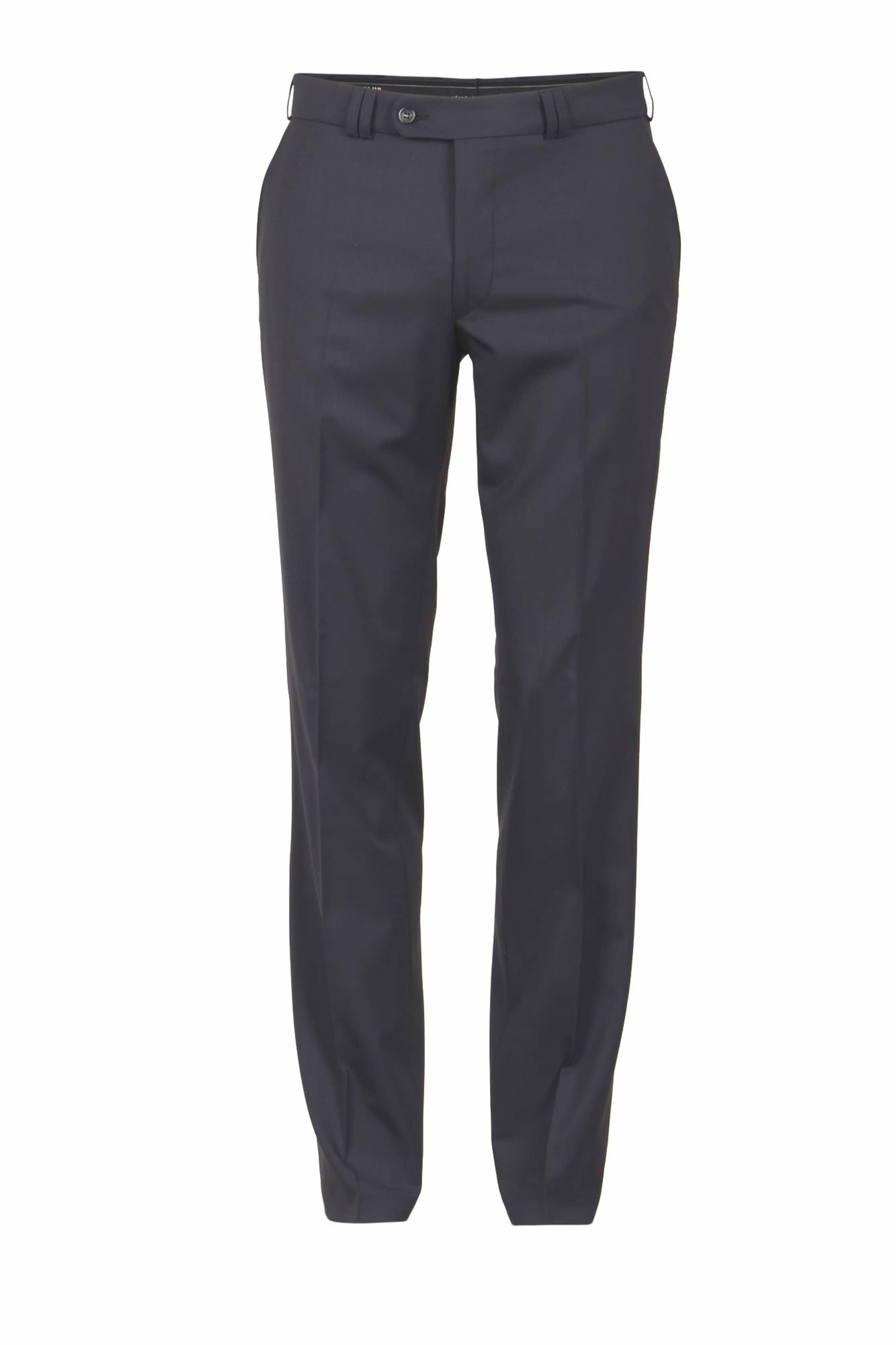 CLUB OF COMFORT Regular Trousers with creases 'Santos' in Blue: front