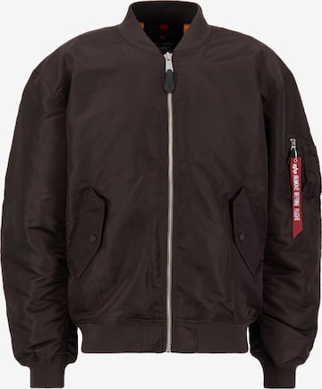 Veste mi-saison ALPHA INDUSTRIES en marron : devant