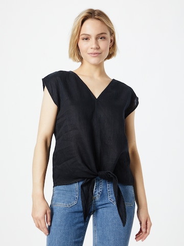 s.Oliver Blouse in Zwart: voorkant