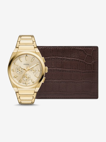 auksinė FOSSIL Analoginis (įprasto dizaino) laikrodis: priekis