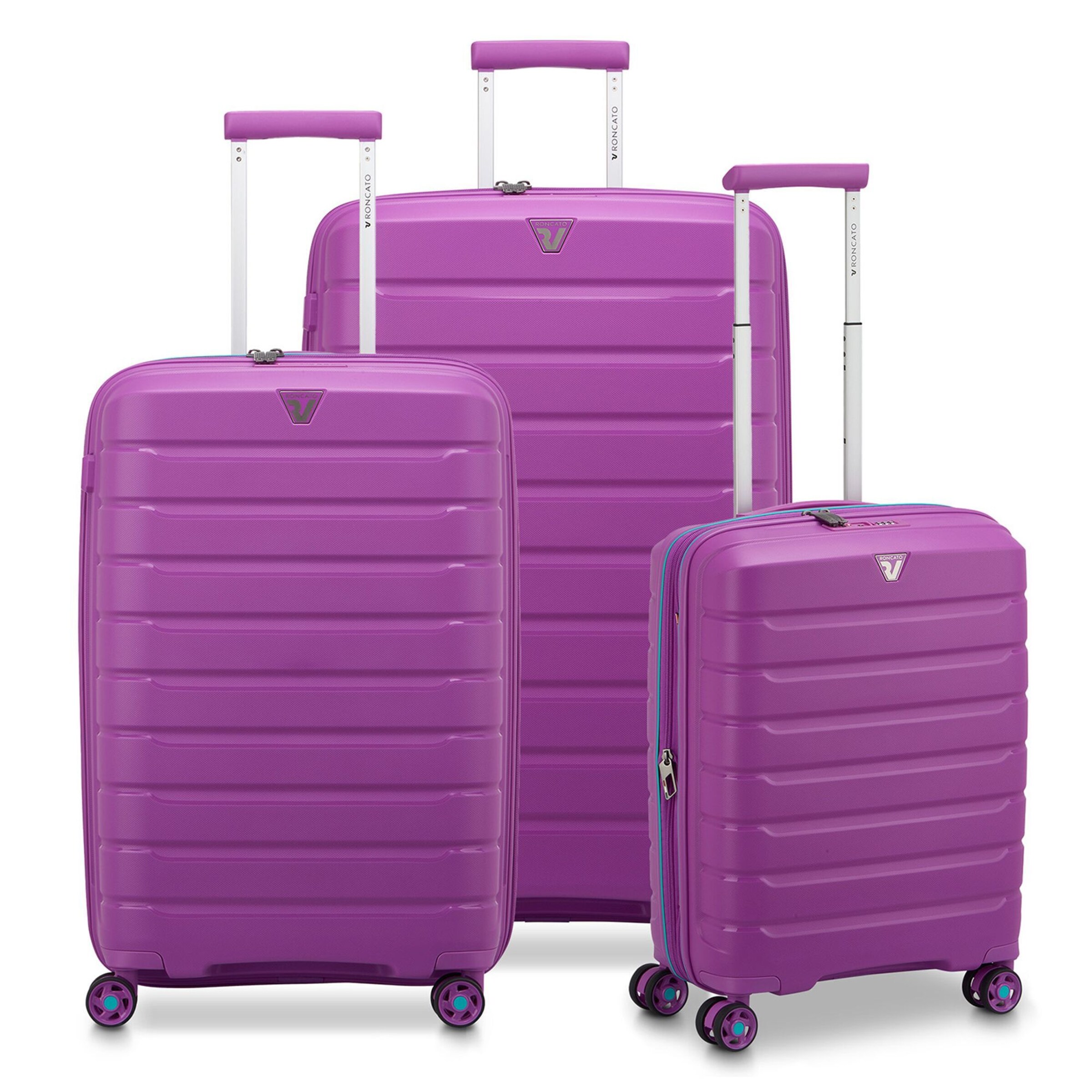 Roncato Suitcase Set 'B-Flying' in Purple: front