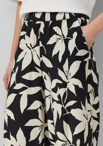 Wide Leg Pantalon s.Oliver en noir