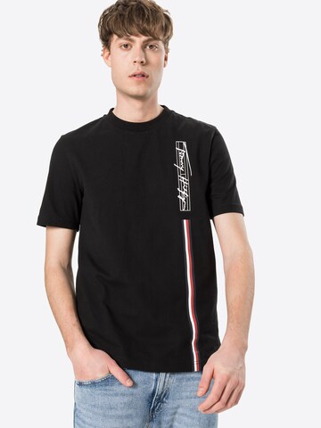 Tricou de la TOMMY HILFIGER pe negru: față