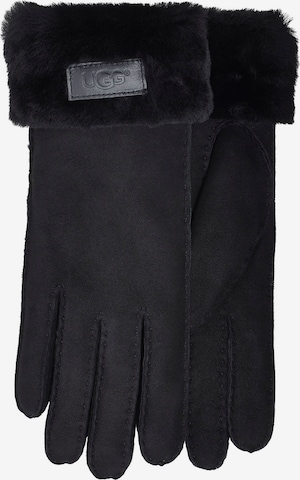 UGG Full Finger Gloves in Black: front