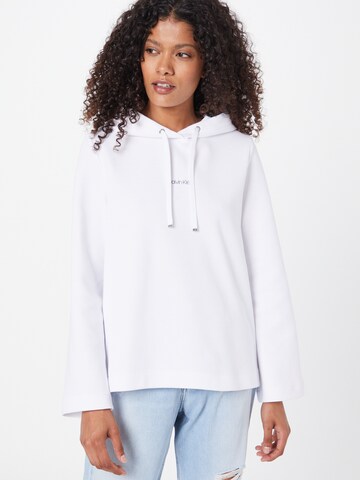 Calvin Klein Sweatshirt in White: front