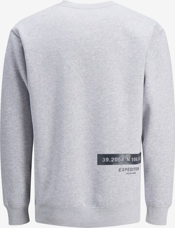 JACK & JONES Sweatshirt 'Deacon' in Grau