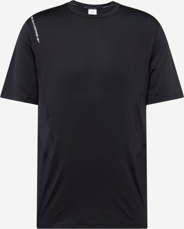 Reebok - Camiseta funcional en negro: frente